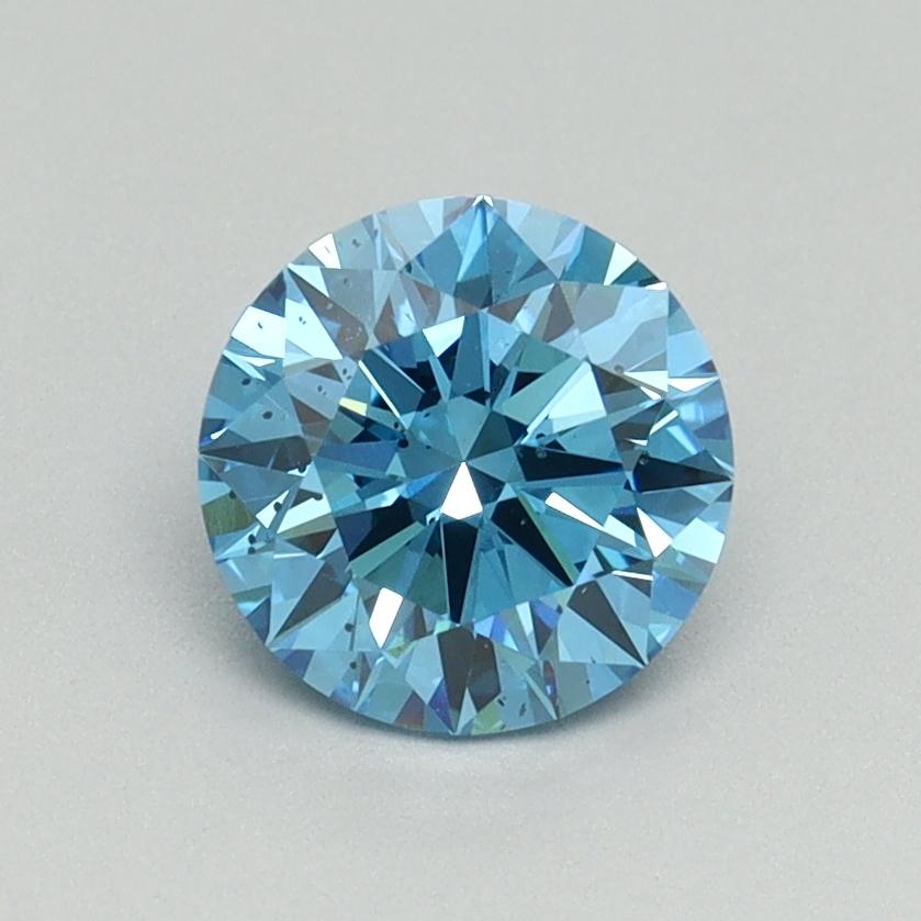 1.08 Ct. Fancy Vivid Blue Round Lab Grown Diamond