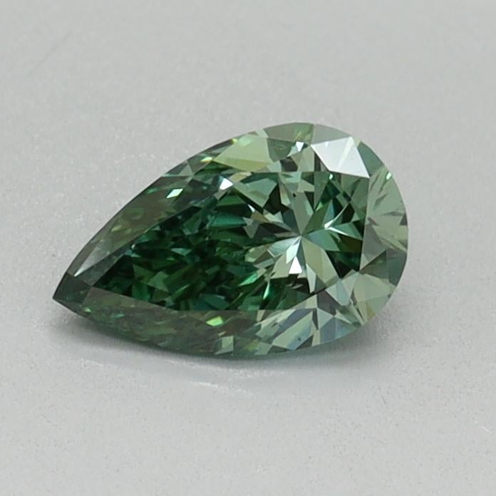 0.44 Ct. Fancy Vivid Green Pear Lab Grown Diamond