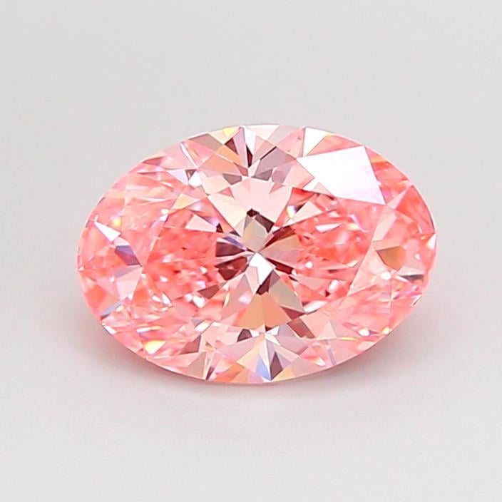 1.47 Ct. Fancy Vivid Pink Oval Lab Grown Diamond