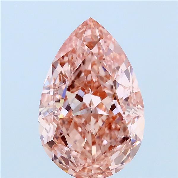 3.10 Ct. Fancy Vivid Pink Pear Lab Grown Diamond