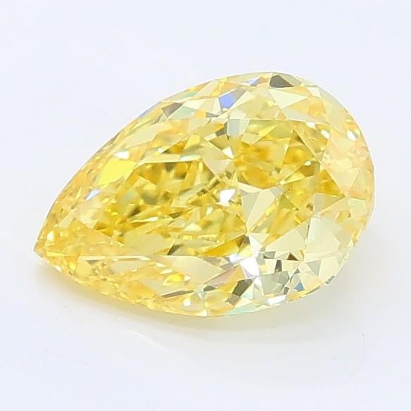 1.03 Ct. Fancy Vivid Yellow Pear Lab Grown Diamond