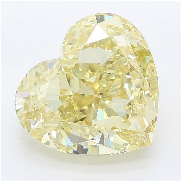 6.54 Ct. Fancy Yellow Heart Lab Grown Diamond
