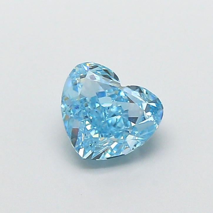0.99 Ct. Fancy Vivid  Blue Heart Lab Grown Diamond