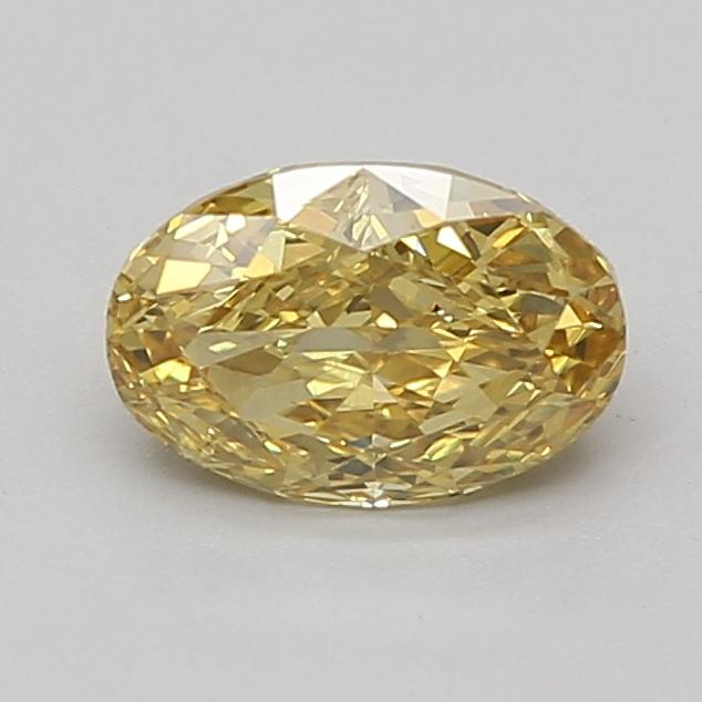 1.25 Ct. Fancy Vivid Yellow Oval Lab Grown Diamond