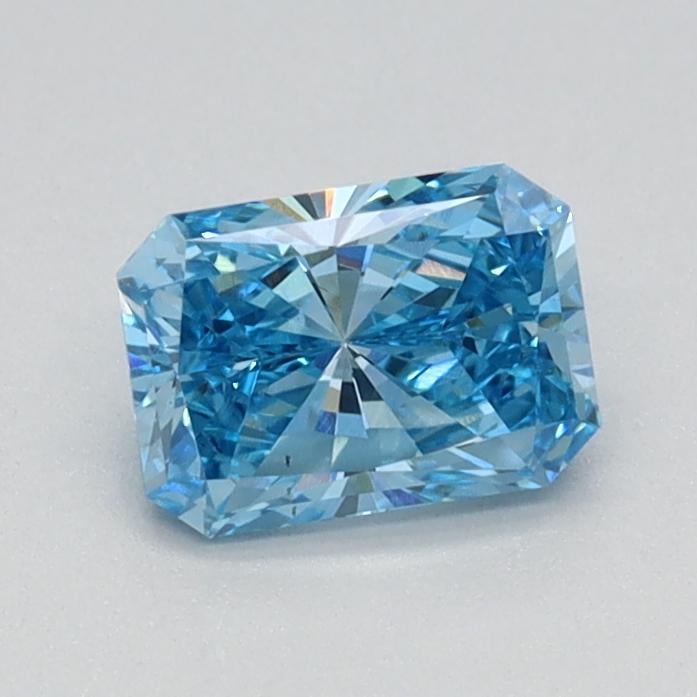 0.61 Ct. Fancy Vivid Blue Radiant Lab Grown Diamond