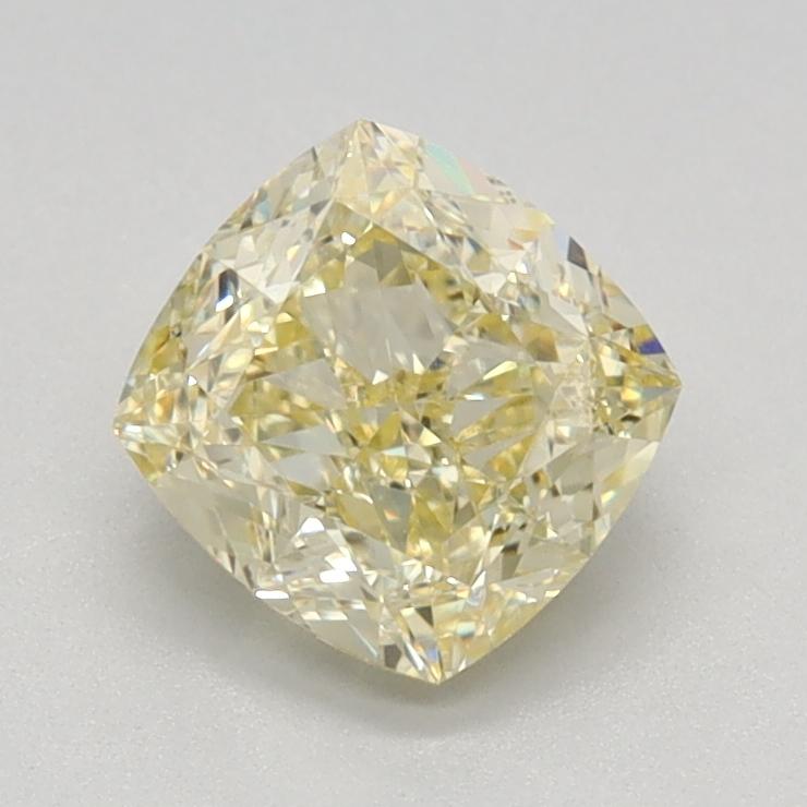 1.04 Ct. Fancy Light Yellow Cushion Lab Grown Diamond