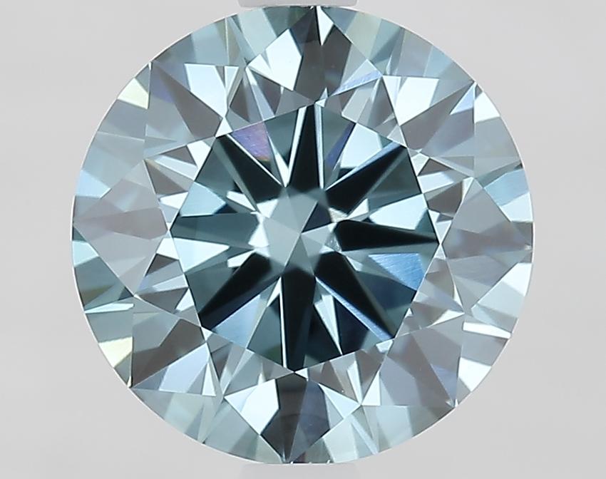 1.91 Ct. Fancy Vivid Blue Round Lab Grown Diamond