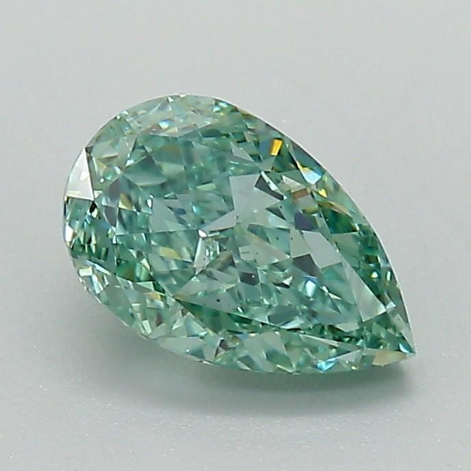 1.05 Ct. Fancy Vivid Green Pear Lab Grown Diamond