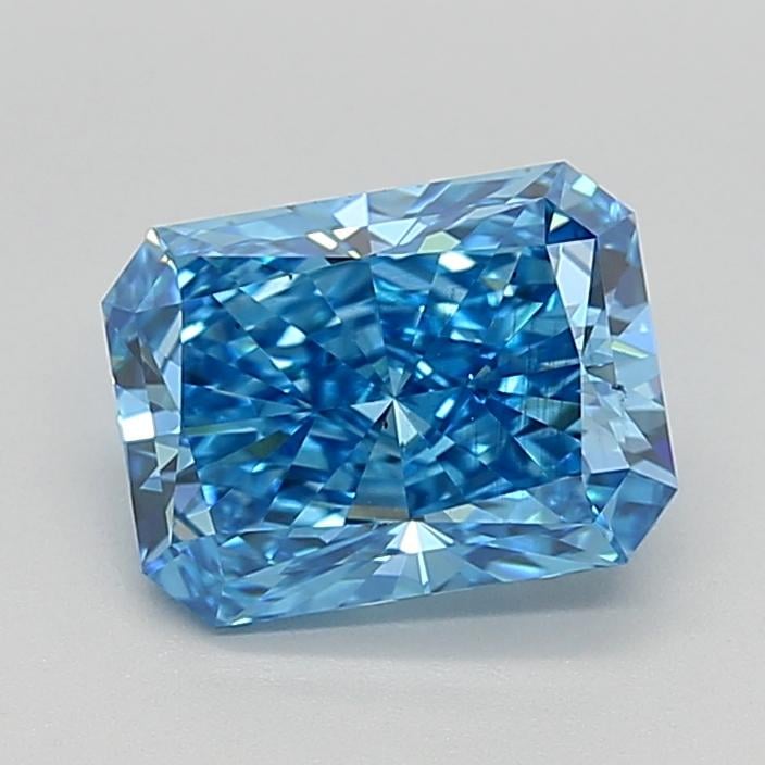 2.07 Ct. Fancy Vivid Blue Radiant Lab Grown Diamond