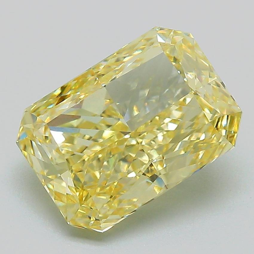 3.55 Ct. Fancy Intense Yellow Radiant Lab Grown Diamond