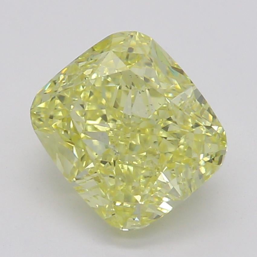 1.02 Ct. Fancy Intense Yellow Cushion Diamond