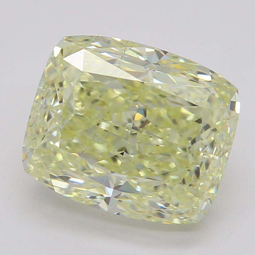 2.03 Ct. Fancy Light Yellow Cushion Diamond