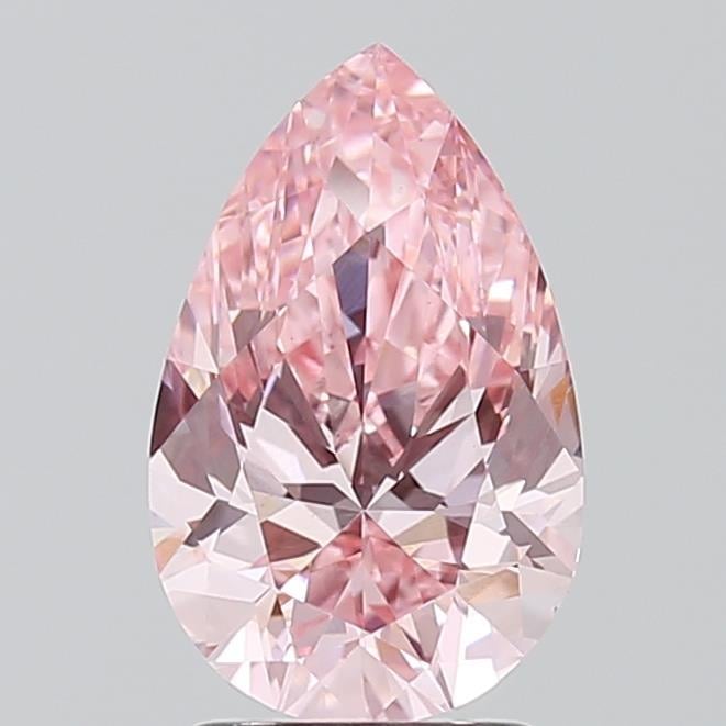 2.00 Ct. Fancy Vivid Pink Pear Lab Grown Diamond