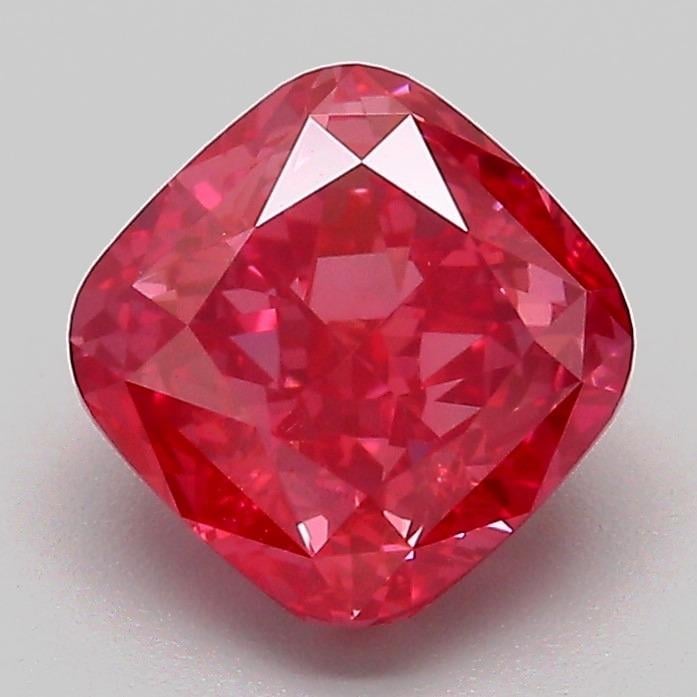 2.02 Ct. Fancy Vivid Pink Cushion Lab Grown Diamond