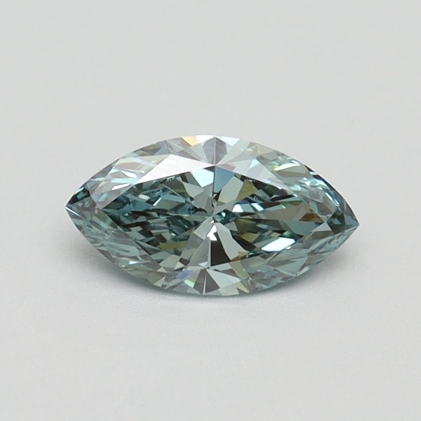0.50 Ct. Fancy Vivid Green Marquise Lab Grown Diamond