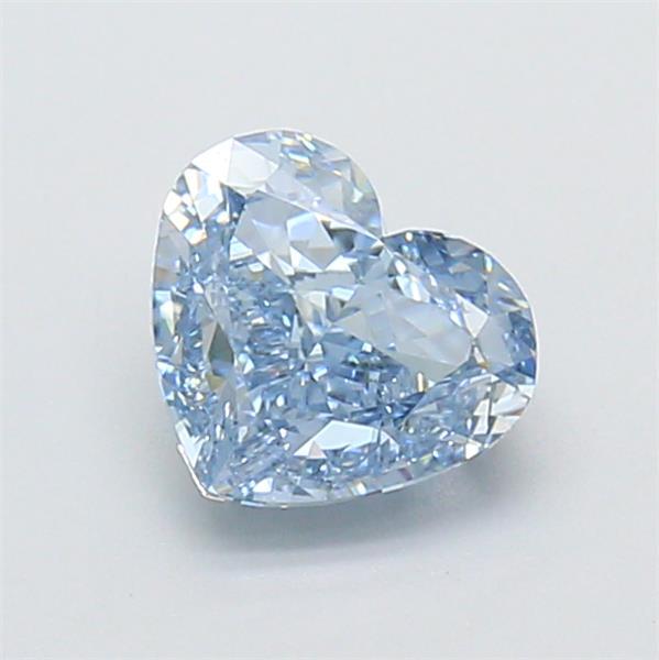 1.22 Ct. Fancy Vivid  Blue Heart Lab Grown Diamond