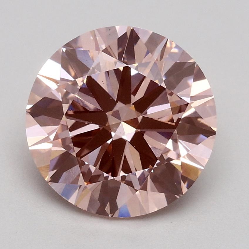 1.80 Ct. Fancy Intense Pink Round Lab Grown Diamond