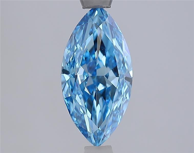 1.54 Ct. Fancy Vivid Blue Blue Marquise Lab Grown Diamond
