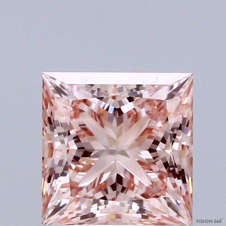 2.59 Ct. Fancy Intense Pink Princess Lab Grown Diamond