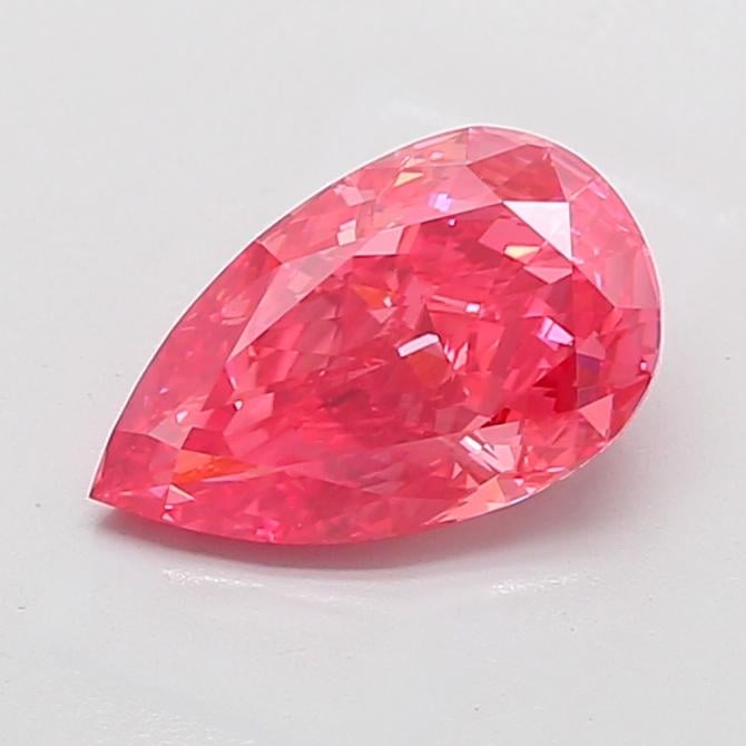 3.08 Ct. Fancy Vivid Pink Pear Lab Grown Diamond