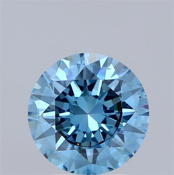 1.57 Ct. Fancy Vivid  Blue Round Lab Grown Diamond