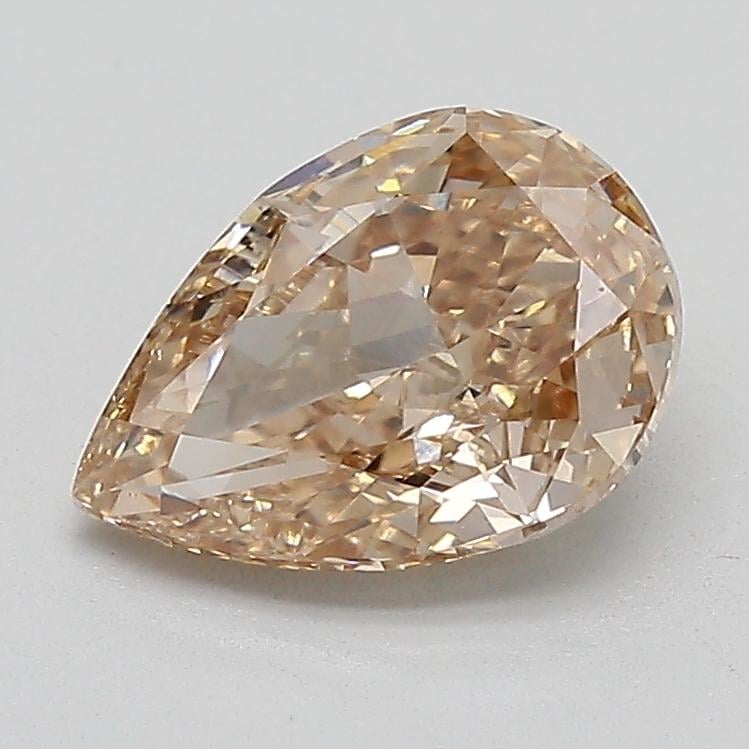2.00 Ct. Light  Brown Pear Lab Grown Diamond