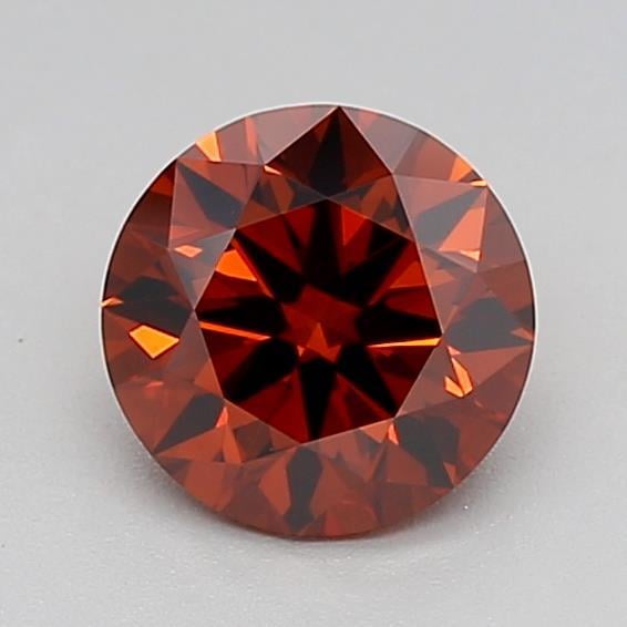 0.91 Ct. Fancy Deep Orange Round Lab Grown Diamond