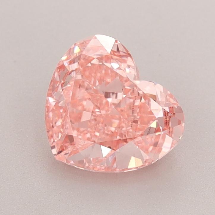 1.55 Ct. Fancy Vivid  Pink Heart Lab Grown Diamond