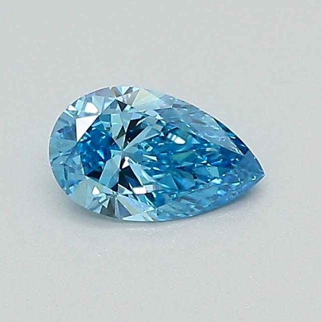 0.32 Ct. Fancy Vivid Blue Pear Lab Grown Diamond