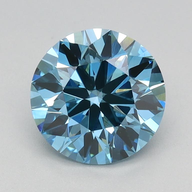 1.20 Ct. Fancy Vivid Blue Round Lab Grown Diamond