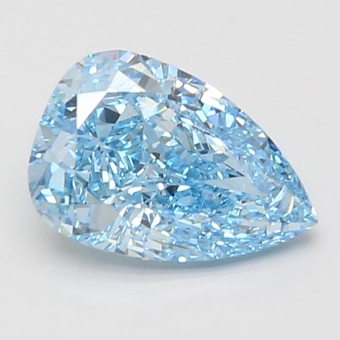 2.10 Ct. Fancy Vivid Blue Pear Lab Grown Diamond