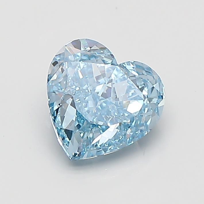 1.51 Ct. Fancy Vivid Blue Heart Lab Grown Diamond