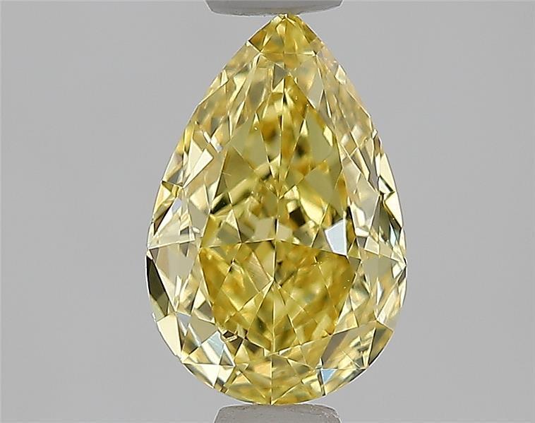 1.03 Ct. Fancy Intense  Yellow Pear Lab Grown Diamond