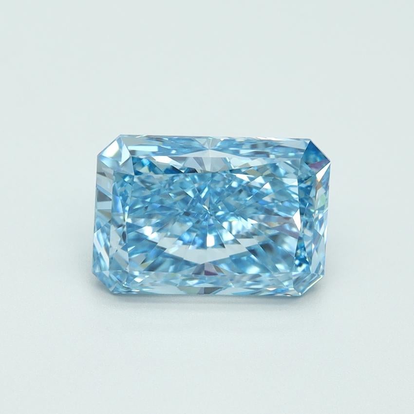 2.50 Ct. Fancy Vivid Blue Radiant Lab Grown Diamond