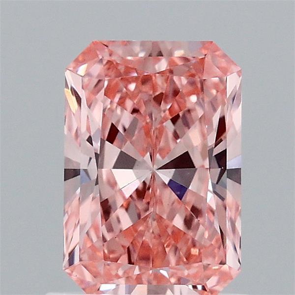 1.09 Ct. Fancy Vivid  Pink Radiant Lab Grown Diamond
