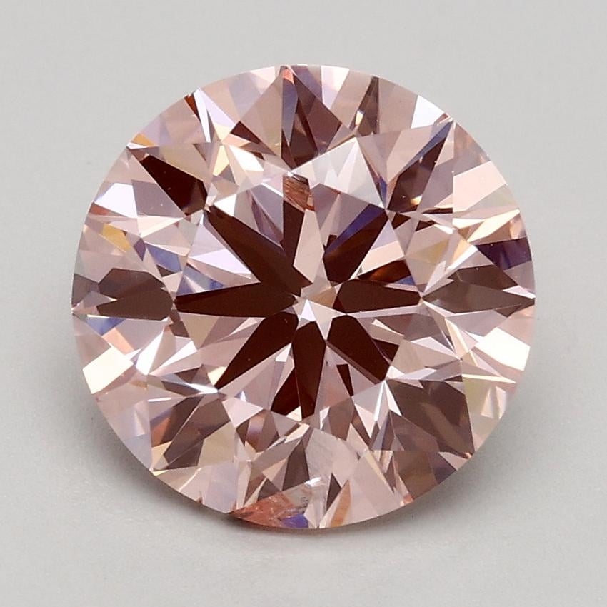 2.00 Ct. Fancy Pink Round Lab Grown Diamond