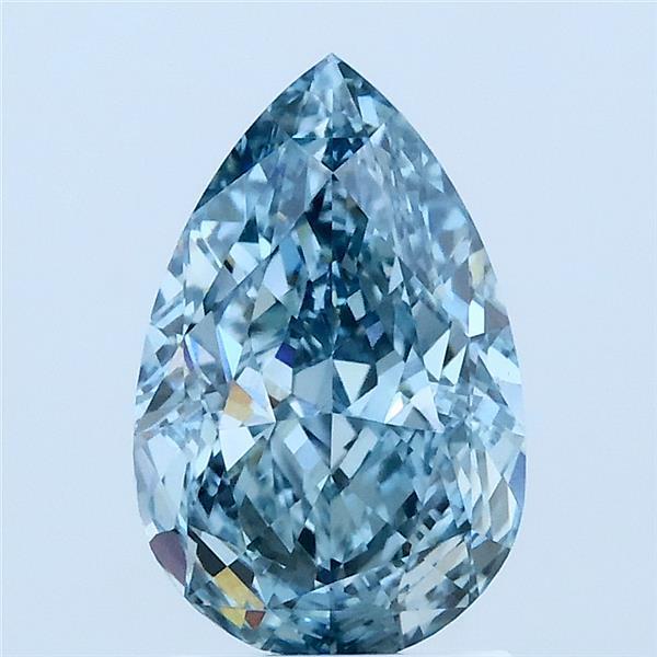 2.07 Ct. Fancy Vivid Blue Pear Lab Grown Diamond