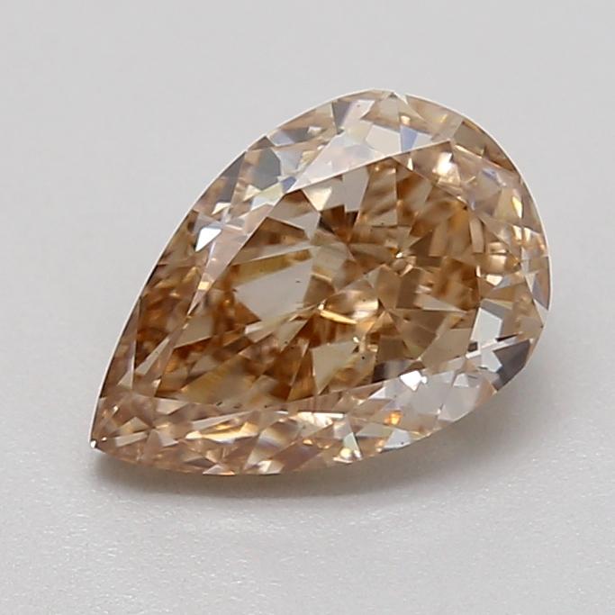 0.76 Ct. Light  Brown Pear Lab Grown Diamond