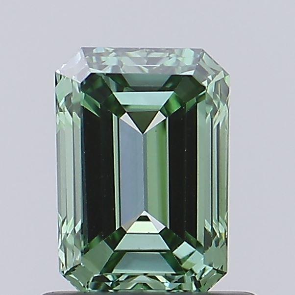 0.89 Ct. Fancy Vivid Green Emerald Lab Grown Diamond