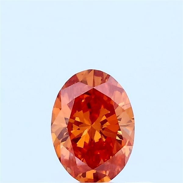 0.33 Ct. Fancy Orange Oval Lab Grown Diamond