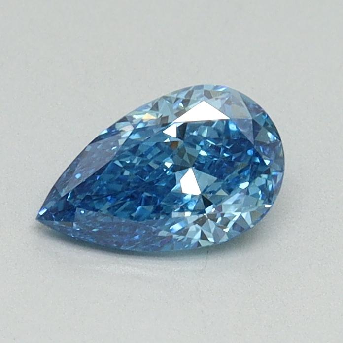 0.53 Ct. Fancy Vivid Malibu Blue Pear Lab Grown Diamond