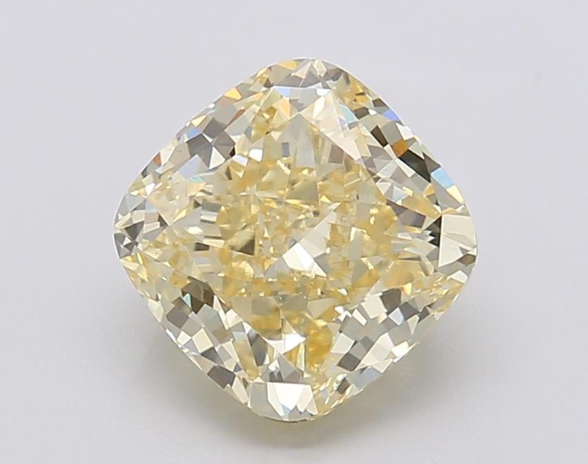 3.02 Ct. Fancy Intense Yellow Cushion Lab Grown Diamond