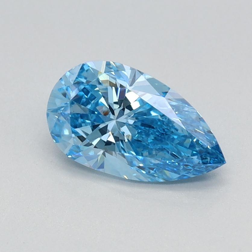 0.7 Ct. Fancy Vivid Blue Pear Lab Grown Diamond