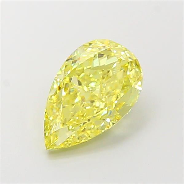 2.30 Ct. Fancy Intense Yellow Pear Lab Grown Diamond