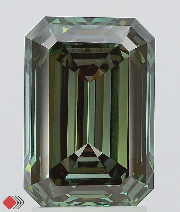 3.41 Ct. Fancy Deep Green Emerald Lab Grown Diamond