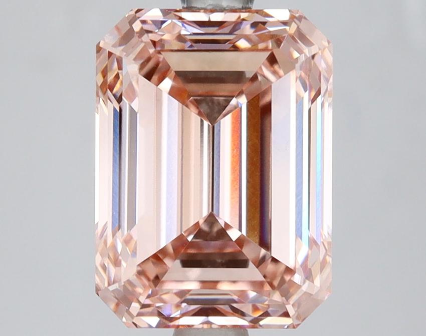 4.08 Ct. Fancy Intense  Pink Emerald Lab Grown Diamond