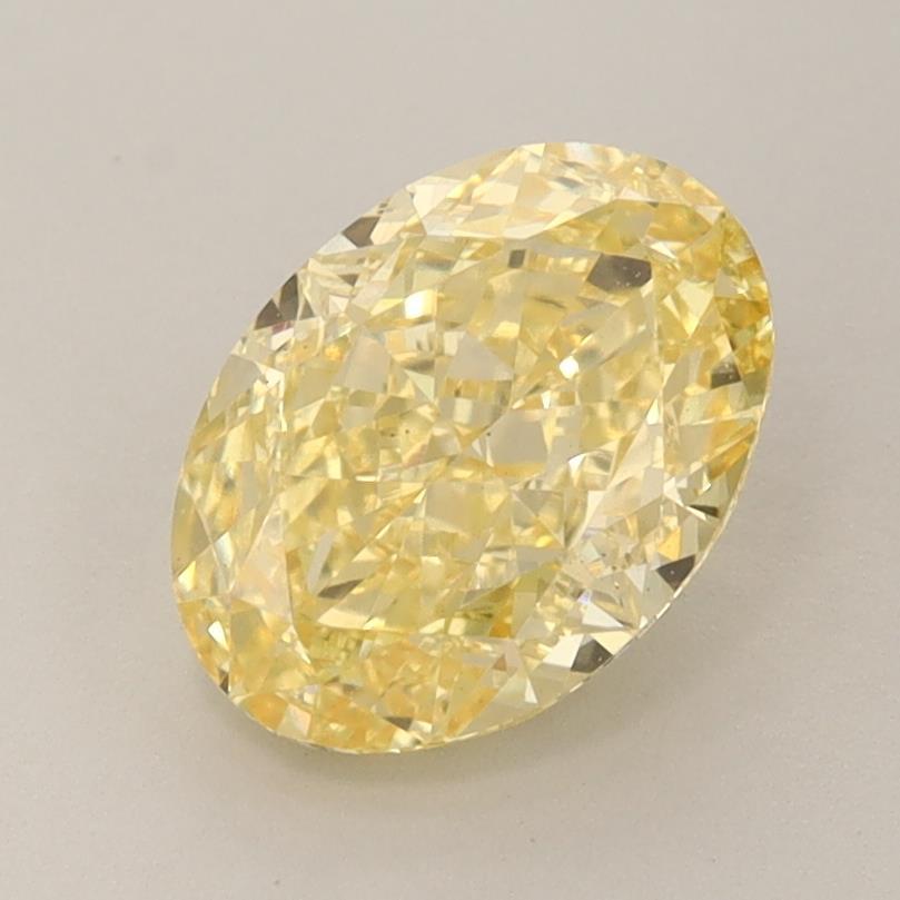 1.91 Ct. Fancy Vivid Yellow Oval Lab Grown Diamond