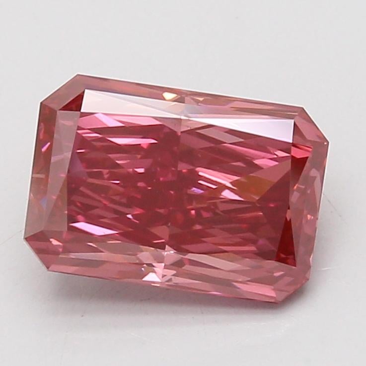 3.02 Ct. Fancy Vivid Pink Radiant Lab Grown Diamond