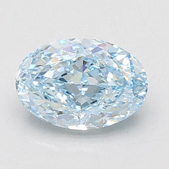 1.09 Ct. Fancy Vivid Blue Oval Lab Grown Diamond