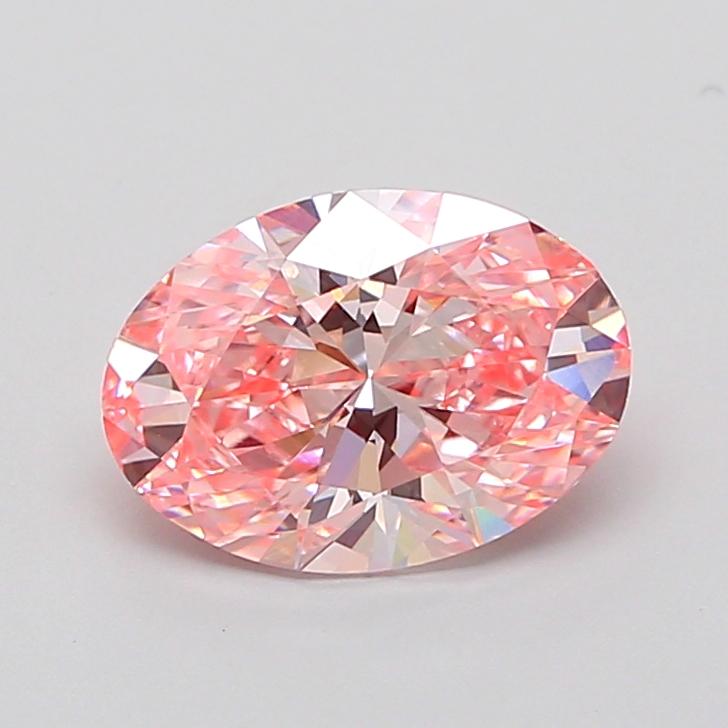 2.02 Ct. Fancy Intense None Pink Oval Lab Grown Diamond